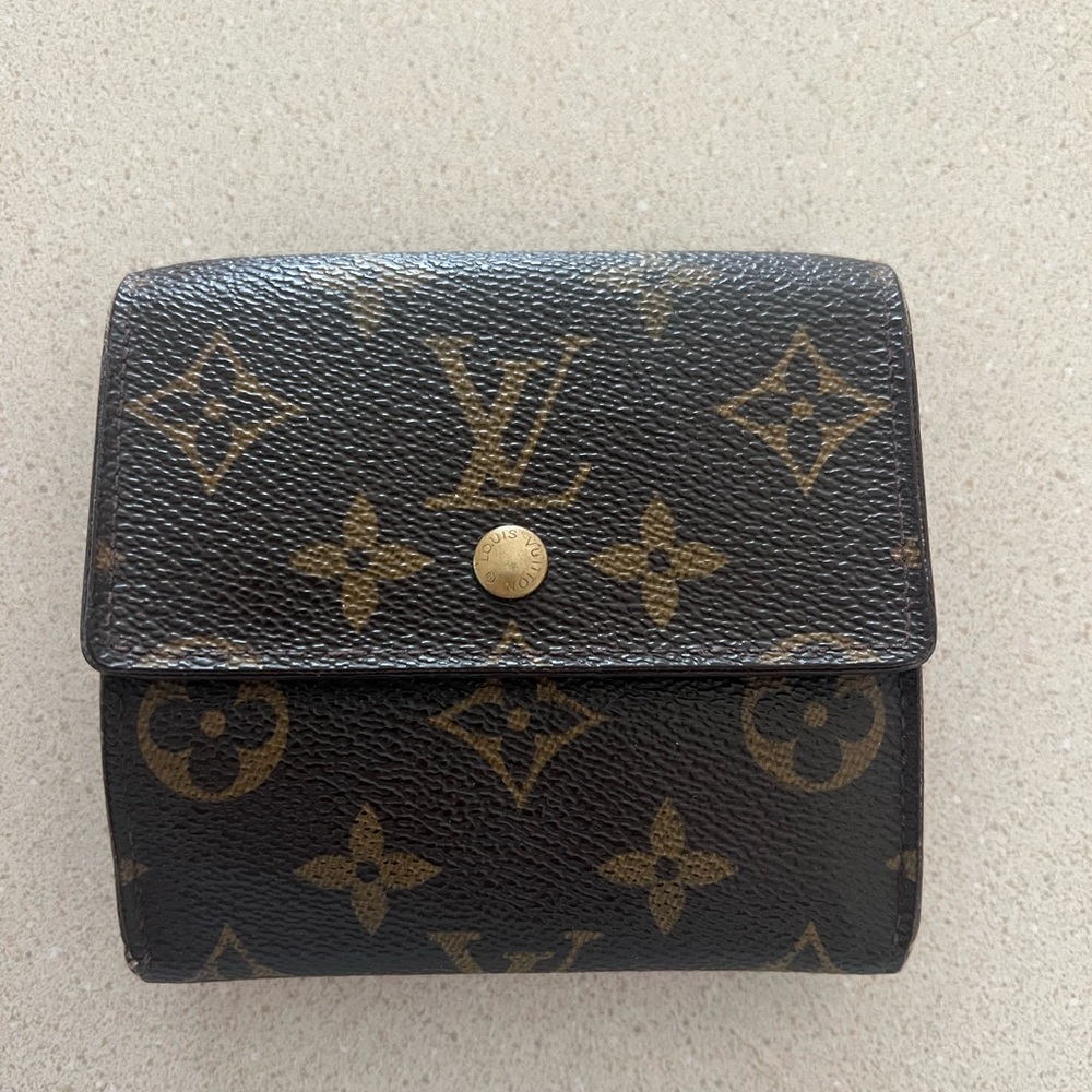 Louis Vuitton Monogram Compact Wallet Brown and Gold